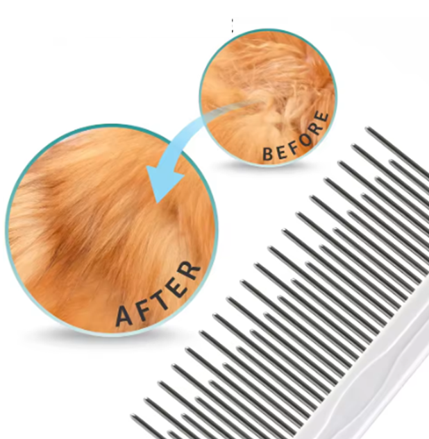 Pet Grooming Needle Comb for Cleaning Fur (Single Piece-Dogs & Cats)