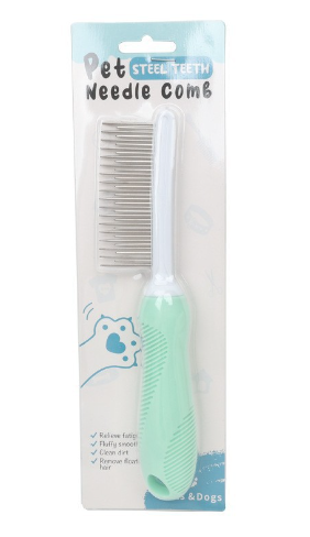 Pet Grooming Needle Comb for Cleaning Fur (Single Piece-Dogs & Cats)